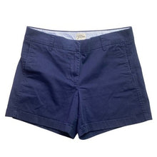 Load image into Gallery viewer, J Crew Shorts Womens 6 Navy Preppy Academia Travel Beachy Coastal Everyday
