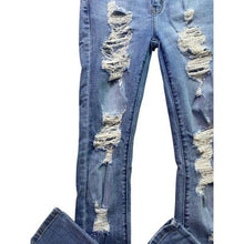 Load image into Gallery viewer, KanCan Jeans Womens 27 Distressed Destroyed Ripped Skinny Grunge Streetwear
