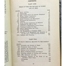 Load image into Gallery viewer, 1928 Deans and Advisers of Women and Girls Hardcover Book Vintage Educational
