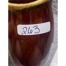 Load image into Gallery viewer, Vintage Hull Creamer Pitcher Oven Proof Brown Drip Glaze Syrup 4.5&quot;
