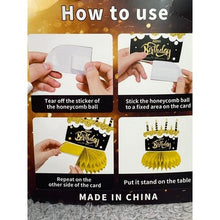 Load image into Gallery viewer, Squishmallow Happy Birthday Cake Topper Set Honeycomb Party Decorations
