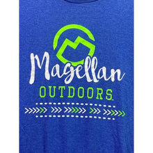 Load image into Gallery viewer, Magellan Shirt Mens Large Blue Spell Out Fishing Outdoors Everyday Streetwear
