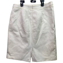 Load image into Gallery viewer, White House Black Market Skirt Women 10 Ivory Texture Career Office Mature
