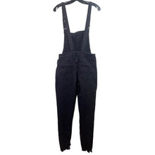 Load image into Gallery viewer, Levis Overalls Womens Medium Black Denim Denizen Gorpcore Frayed Grunge
