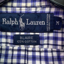 Load image into Gallery viewer, Ralph Lauren Shirt Mens Medium Gingham Preppy Academia Career Office Grunge
