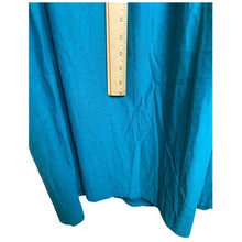 Load image into Gallery viewer, Vintage Val Mode Night Gown Dress Womens Small Teal Lace Maxi 47" Long
