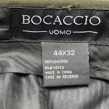 Load image into Gallery viewer, Bocaccio Uomo Pants Mens 44x32 Olive Green Preppy Academia Cuffed Office Career
