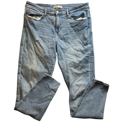 Levis Jeans Mens 35x30 Mid Rise Skinny Grunge Workwear Stretwear Academia