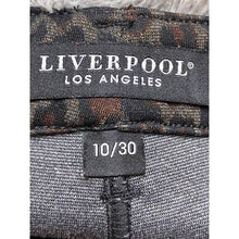 Load image into Gallery viewer, Liverpool Pants Womens 10/30 Brown Gray Leopard Print Stretch Trendy Festival
