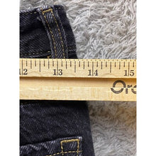 Load image into Gallery viewer, Pacsun Jeans Womens 26 Frayed 90s Boyfriend Blue Black Two Tone High Waisted

