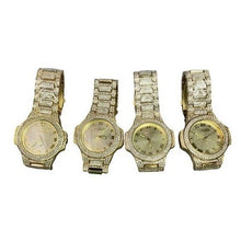Load image into Gallery viewer, Techno King Watch Mens Iced Hip Hop Crystals Stainless Steel Water Resistant
