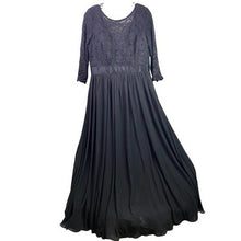 Load image into Gallery viewer, Ever Pretty Dress Womens 16 Black Lace Top Chiffon Skirt Maxi Gown Formal NWT
