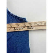 Load image into Gallery viewer, Carolina Blues Dress Womens 14 Denim Embroidered Patchwork Teachercore 45&quot; Long
