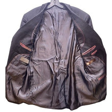 Load image into Gallery viewer, Luigi Buratti Sport Coat Mens 42R Black Pinstripe Blazer Italy Super 130&#39;s
