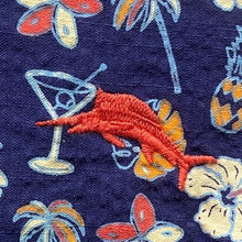 Load image into Gallery viewer, Tommy Bahama Shirt Mens Medium Hawaiian Martini Palm AOP Embroidered Festival
