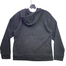 Load image into Gallery viewer, Adidas Hoodie Mens Small Black Embroidered Pull Over Logo Athleisure Streetwear

