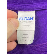 Load image into Gallery viewer, Cinco De Mayo Shirt Mens Large Tequila Worm Purple Advertisement Spell Out
