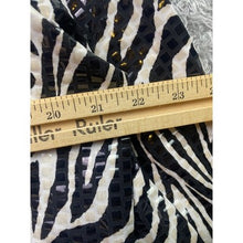 Load image into Gallery viewer, Elementz Shacket Womens Extra Large Zebra Shiny Full Zip Career Mature Old Money
