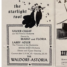 Load image into Gallery viewer, Vintage 1940 Playbill The Music Box Beer Cigarette Chevy Baseball Advertising
