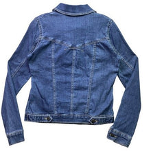 Load image into Gallery viewer, Lee Riders Jacket  Womens Extra Small Denim Classic Trucker Button Front Street
