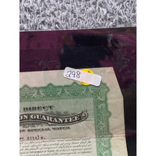 Load image into Gallery viewer, Antique 1913 Burlington Watch Co. Certificate Guarantee Ephemera Collectible
