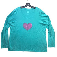 Load image into Gallery viewer, Life is Good Shirt Womens Extra Large AOP Mature Everyday Preppy Streetwear
