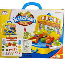 Load image into Gallery viewer, Kitchen Playset Sensory Pretend Play Food Travel Interactive NIB
