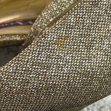 Load image into Gallery viewer, Nina New York Shoes Womens 7M Gold Glitter Open Toe Heels Cocktail Festival
