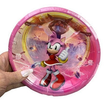 Load image into Gallery viewer, Sonic the Hedgehog Birthday Party Supplies Plates Napkins Table Cover NEW 40 Pc.
