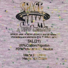 Load image into Gallery viewer, Space Jam Tank Top Womens 3XL Pink Spell Out Basketball Athletic Athleisure
