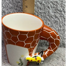 Load image into Gallery viewer, Unique Giraffe Mug Coffee Cup Ceramic Safari Novelty Gift NIB

