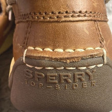 Load image into Gallery viewer, Sperry Top-Sider Loafers Mens 11M Tan Leather Boat Shoes Preppy Career Everyday
