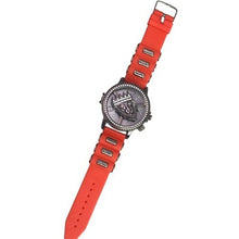 Load image into Gallery viewer, Techno King Mens Watch Spinning Lion Head Bling Silicone Band Water Resistant
