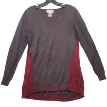 Load image into Gallery viewer, M.S.S.P. Sweater Womens Medium Color Block Rayon Academia Preppy Career Office
