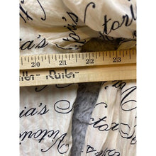 Load image into Gallery viewer, Victoria's Secret Pajama Top Womens Small Sleep Shirt Button Front Script Print
