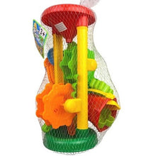 Load image into Gallery viewer, Beach Toys Sand Water Play Set Funnel Wheels Bucket Shovel Rake Mold Fun Kids 3+
