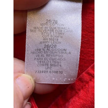 Load image into Gallery viewer, NASCAR Shirt Womens 26/28 4XL Button Front Racing Spell Out Running Hot Red
