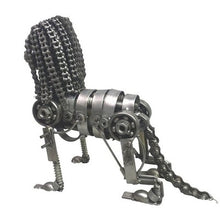 Load image into Gallery viewer, Lion Sculpture Scrap Recycled Metal Art Steampunk Industrial Figurine
