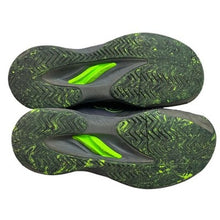 Load image into Gallery viewer, Wilson Tennis Shoes Boys 4 Black Neon Green Athletic Court Sneakers
