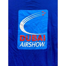 Load image into Gallery viewer, Dubai Airshow Shirt Mens Large Graphic Large Royal Blue Air Planes Pilot Gift
