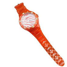 Load image into Gallery viewer, Geneva Watch Womens Jelly Band Bling Crystal Rhinestones Zebra Silicone NEW
