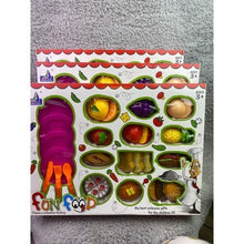 Load image into Gallery viewer, Pretend Play Kitchen Food Set Bread Fruit Burger Cake Toy Kids 35 Pcs

