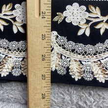 Load image into Gallery viewer, V Cristina Blouse Womens Medium Baroque Paisley Rhinestone Embellished Mature
