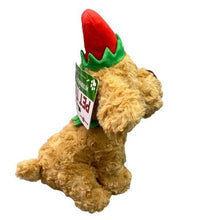 Load image into Gallery viewer, Christmas Dog Pet Toy 9" Squeaker Crinkle Ears Elf Hat Collar Metro Pawlin
