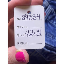 Load image into Gallery viewer, Diamond Stash Jeans Mens 42x31 Baggy Carpenter Utility Pockets Denim Y2K
