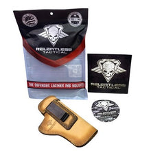 Load image into Gallery viewer, Relentless Tactical Defender Leather IWB Holster Brown USA Made
