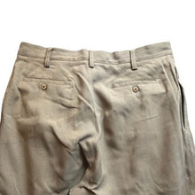 Load image into Gallery viewer, Tommy Bahama Pants Mens 35x30 Khaki Silk Preppy Academia Career Office Everyday
