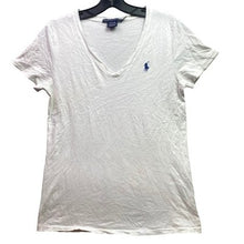 Load image into Gallery viewer, Ralph Lauren Shirt Womens Medium White Preppy Academia Beachy Travel Streetwear
