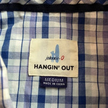 Load image into Gallery viewer, Johnnie-O Shirt Mens Medium Checkered Preppy Academia Surf Logo Career Coastal
