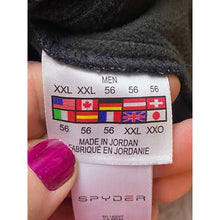 Load image into Gallery viewer, Spyder Sweater Mens 2XL Pullover 1/4 Zip Waffle Knit Fleece Outdoors Athletic
